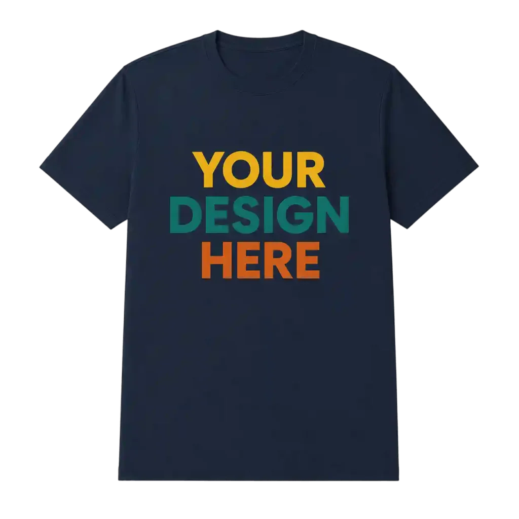 Custom T-shirt featuring a vibrant DTF print created using professional DTF film printing service in Jeddah.