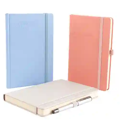 Premium custom notebook with personalized logo printing for corporate branding.