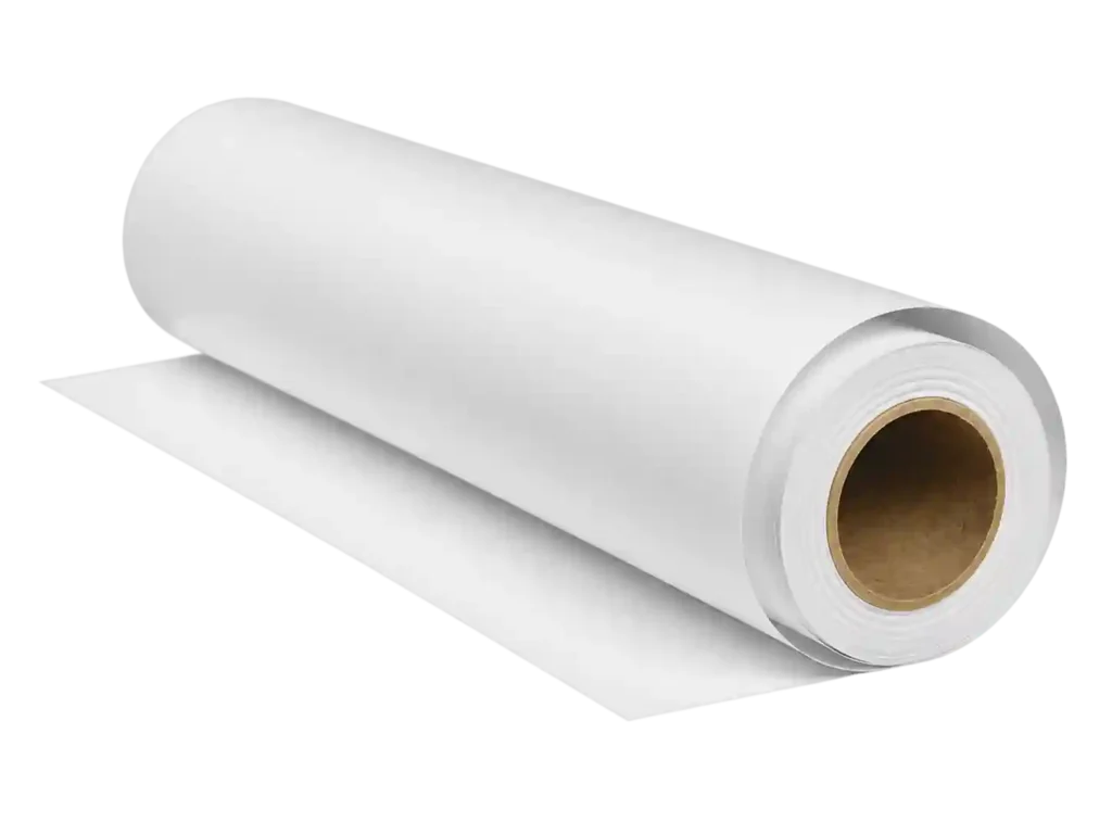 Premium DTF transfer film roll for garment printing and custom transfers.