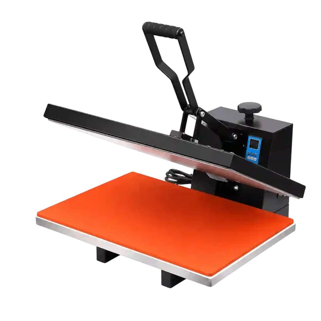 Professional heat press machine for transfer printing.