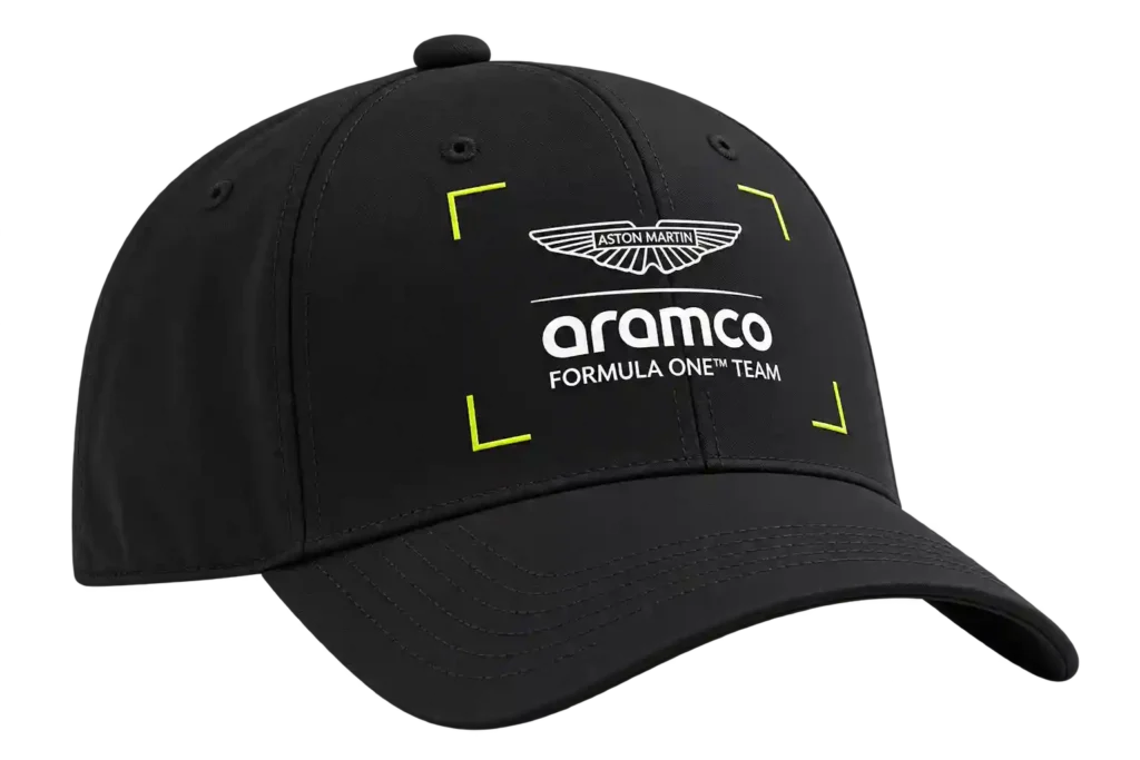 Black custom logo cap for Cap printing in Riyadh.