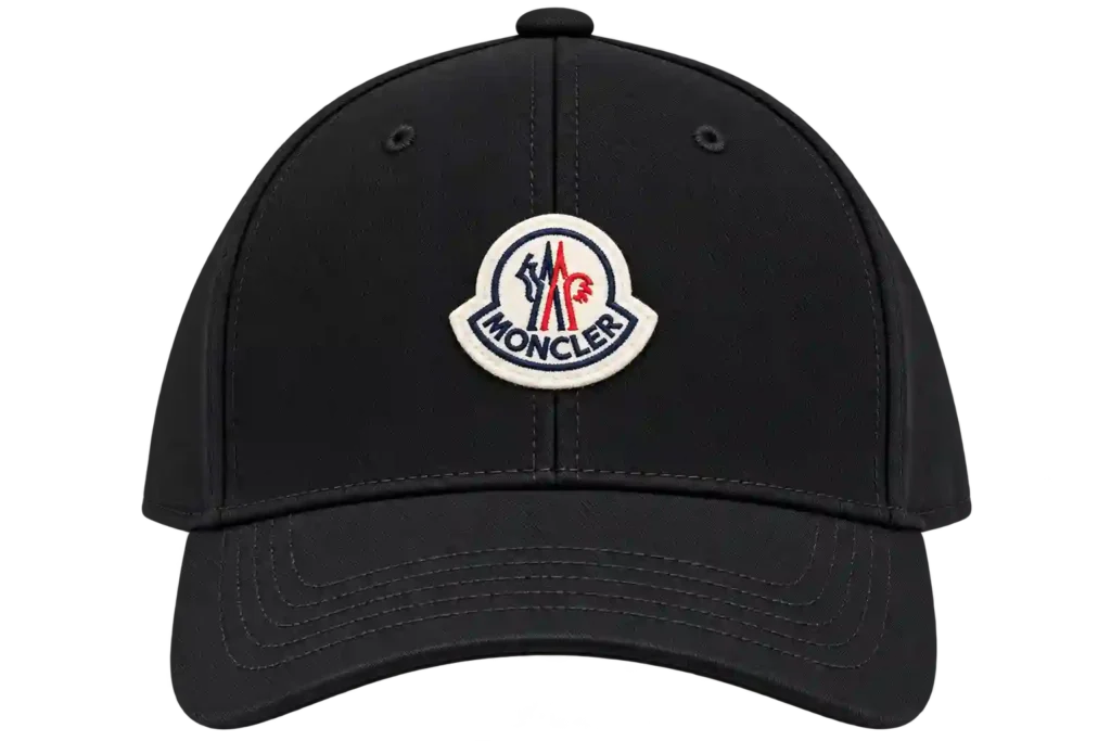 Premium black cap with custom logo.