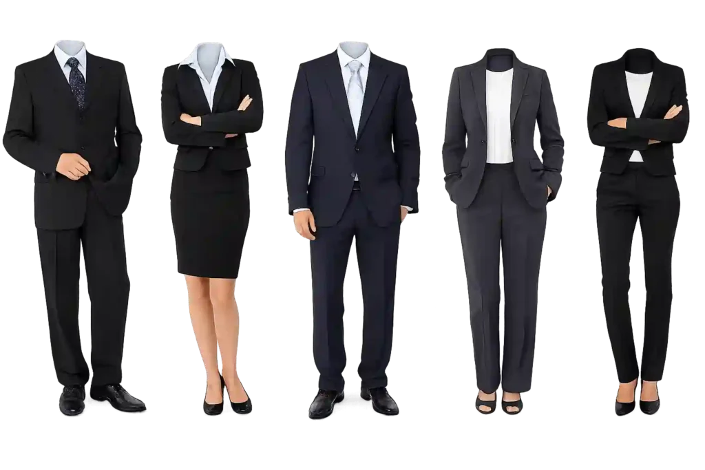 Professional corporate uniforms for uniform printing services in KSA.