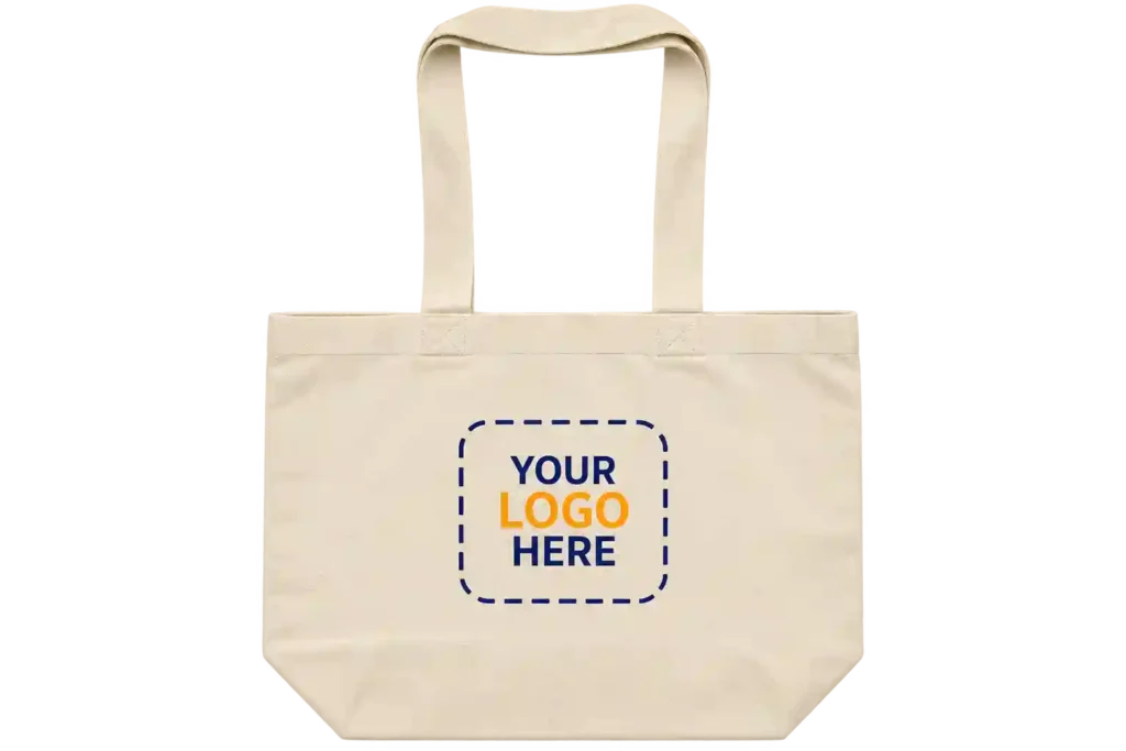 Custom handbags in Saudi Arabia with logo printing.
