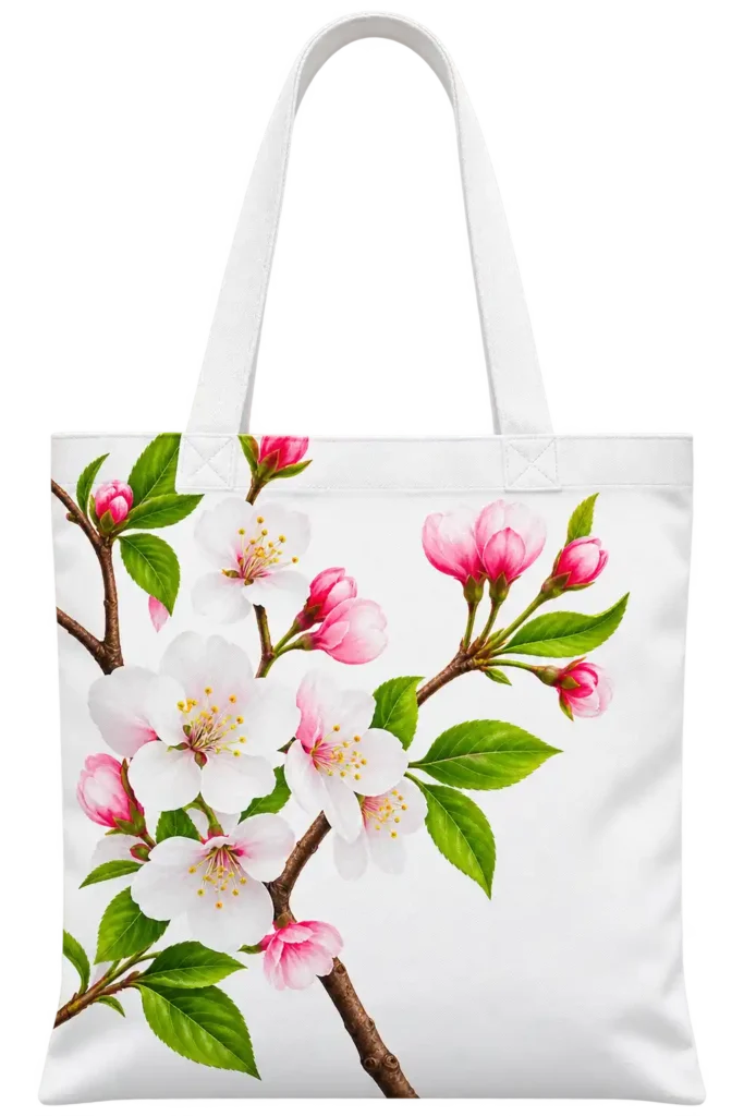 Printed custom handbag for business use in Saudi Arabia.