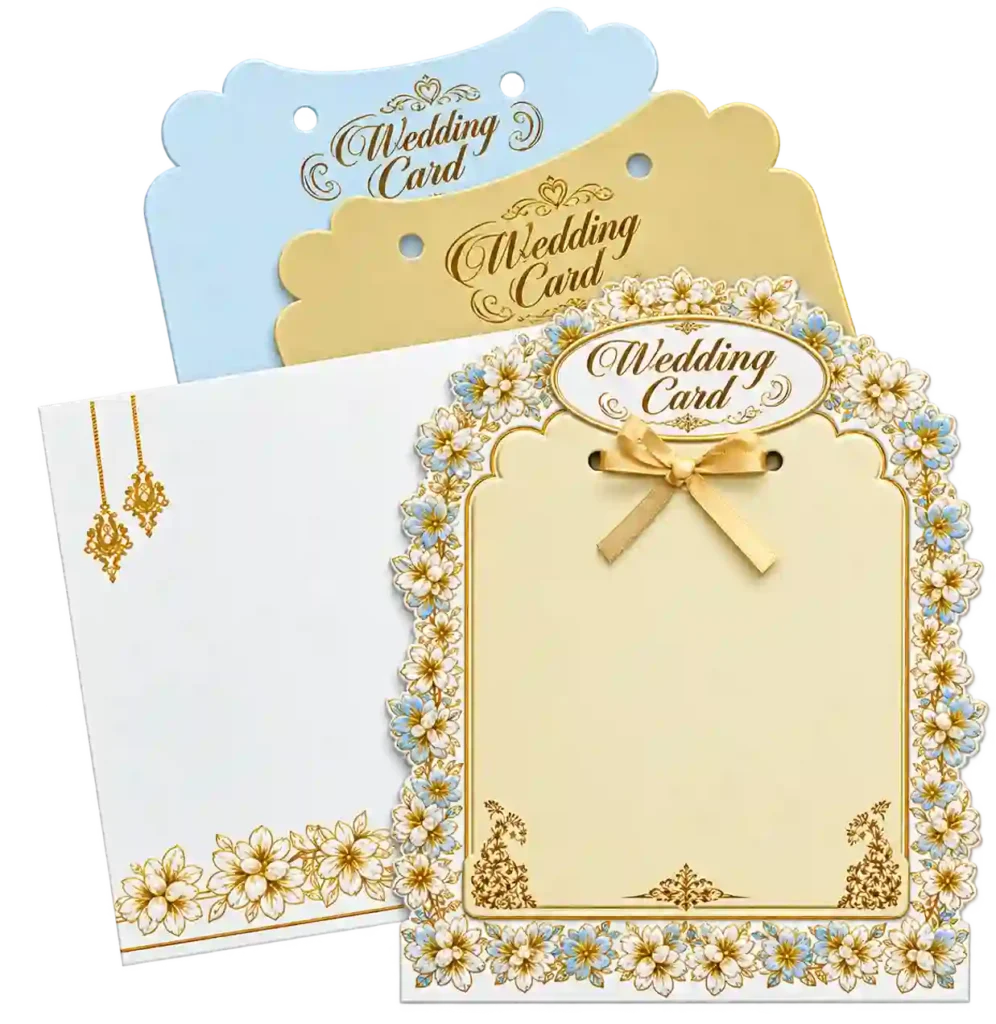 Elegant custom decorative invitation card.